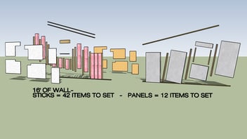 12 Panel Pieces vs 42 Stick Pieces Comparison